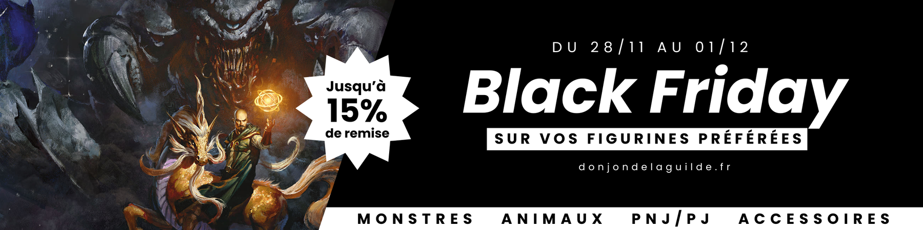 Visuel mordeinkainen Blackfriday jdr figurines donjon de la guilde