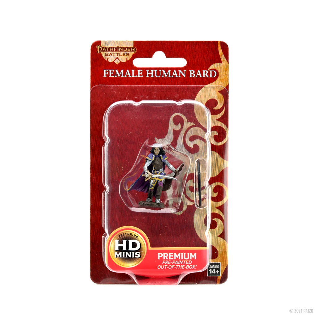 Pathfinder Battles: Premium Painted Figure - Human Bard Female Default Title