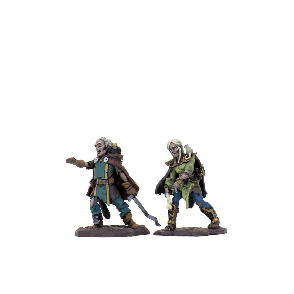 WizKids Wardlings Painted RPG Figures: Zombie (Male) & Zombie (Female) Default Title