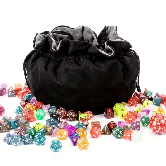 Grand Sac à Cordon avec Poches pour Dés - Rangement XXL pour Dés
