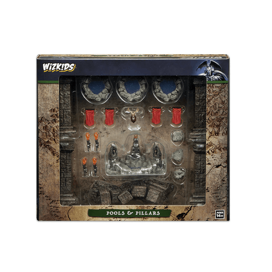 WizKids Miniatures : Terrain Fantastique : Bassins Peints (Fantasy Terrain: Painted Pools) - Le Donjon de la Guilde