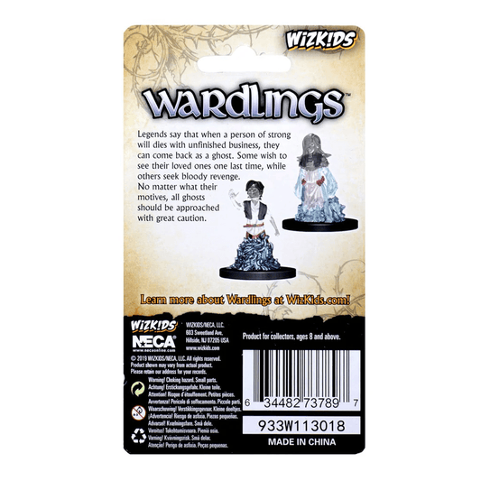 2 Figurines de Fantôme Garçon et Fille (Wardlings) - Le Donjon de la Guilde