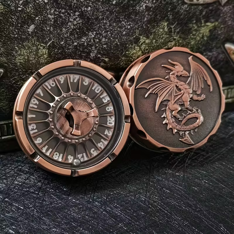 Des Metal Spinner - D20 Roulette visuel objet 