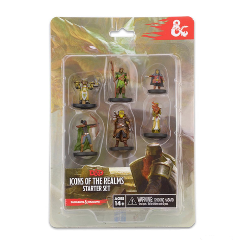 Figurines de jeu de rôle Dungeons & Dragons, ensemble de figurines pré-peintes représentant des personnages fantastiques, dans une boîte de démarrage, matériaux en plastique, couleurs vives, pour jeux de société, SKU: 12345