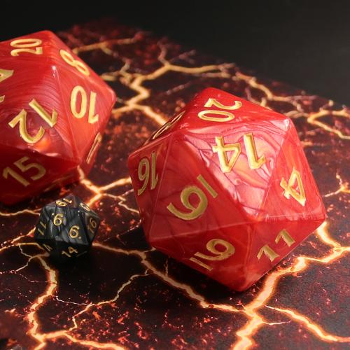 Dé Titan 20 faces 55mm - Rouge