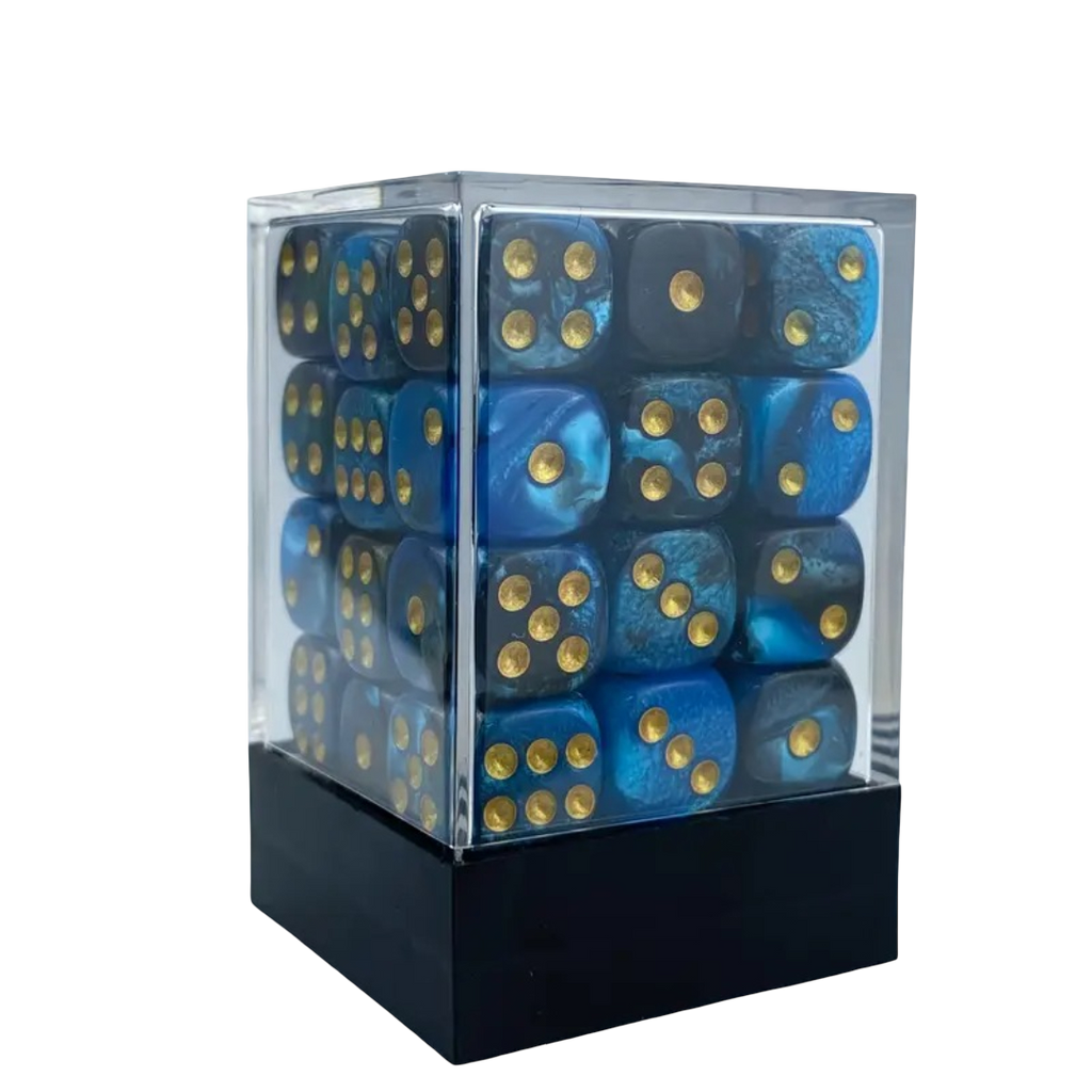 Lot de 36 Dés à Six Faces (D6) - 12mm avec Boîte de Rangement - Le Donjon de la Guilde