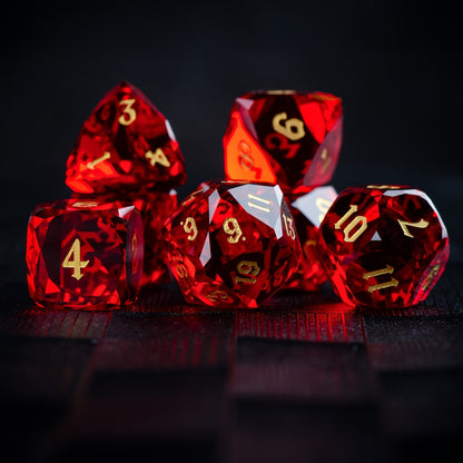 Dés en Verre : Cœur de Dragon