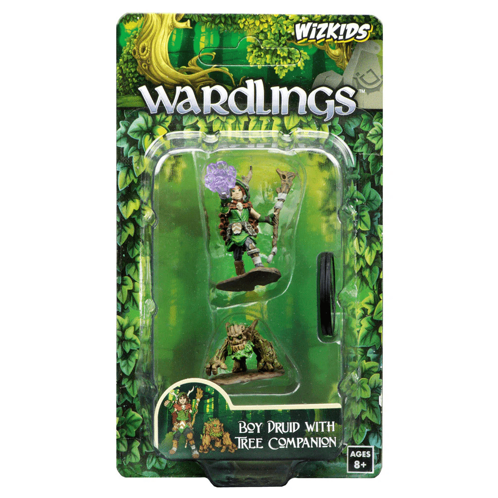 Figurines Garçon Druide & Compagnon Ent (Wardlings) - Le Donjon de la Guilde