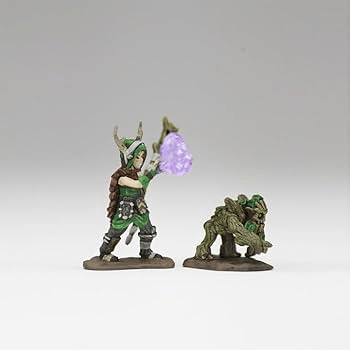 Figurines Garçon Druide & Compagnon Ent (Wardlings) - Le Donjon de la Guilde