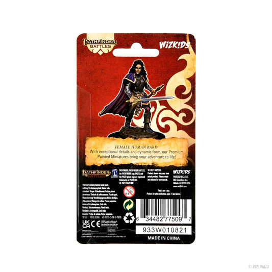 Pathfinder Battles: Premium Painted Figure - Human Bard Female Default Title 
