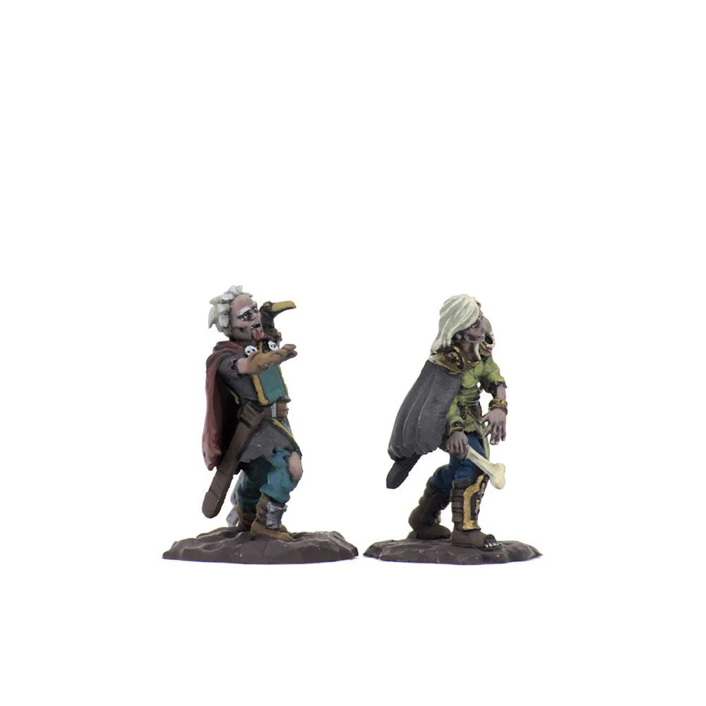 WizKids Wardlings Painted RPG Figures: Zombie (Male) & Zombie (Female) Default Title 