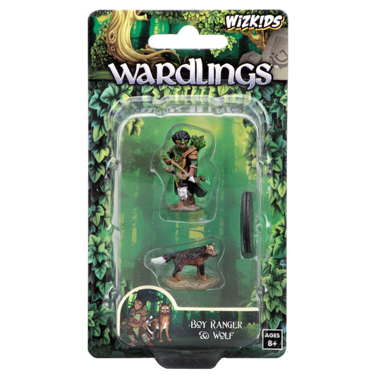WizKids Wardlings RPG Figures: Boy Ranger & Wolf Default Title 