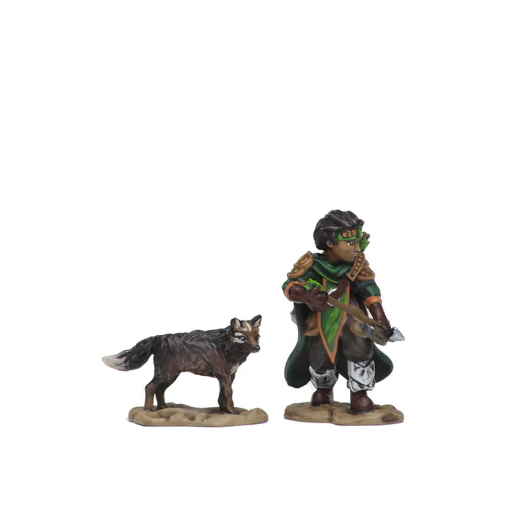 WizKids Wardlings RPG Figures: Boy Ranger & Wolf Default Title 