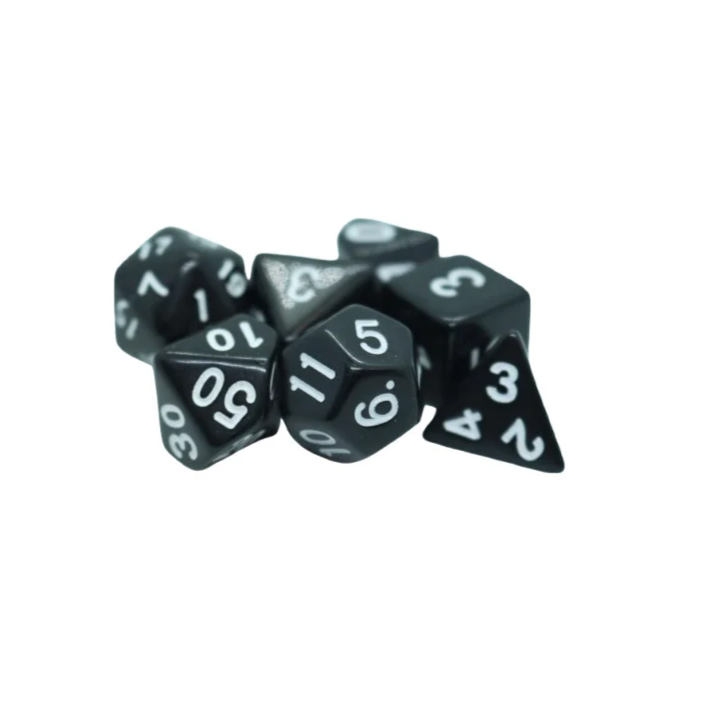 Set de Dés de JDR Classiques Blanc 