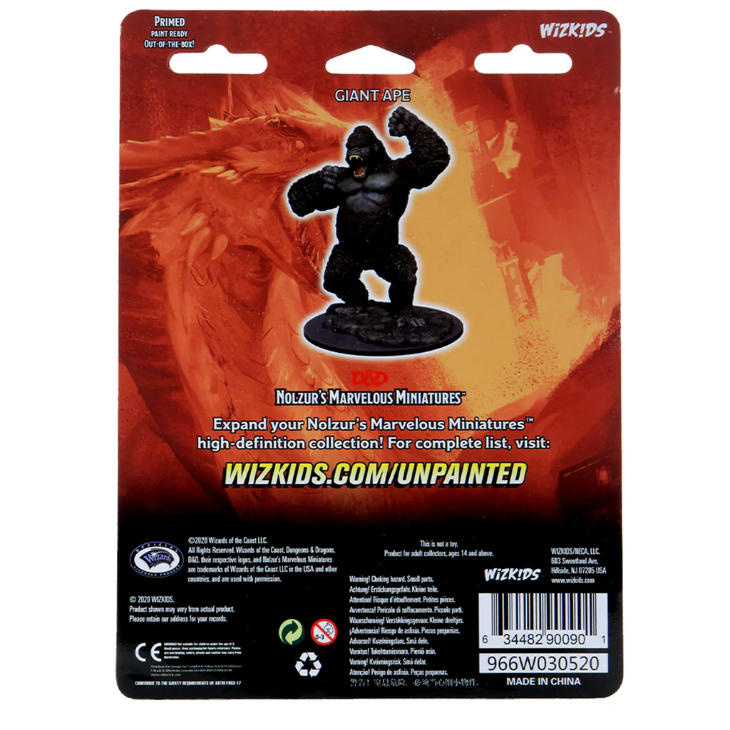 D&D Nolzur's Marvelous Unpainted Miniatures: Giant Ape Default Title 
