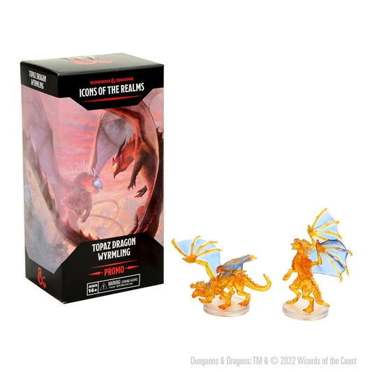 D&D Icons of the Realms: Fizban's Treasury of Dragons Topaz Wyrmling Promo Default Title 