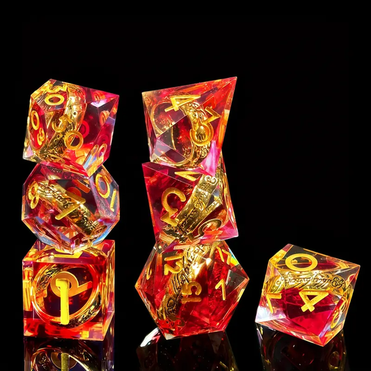 Set de Dés JDR en Résine - L'Anneau Unique