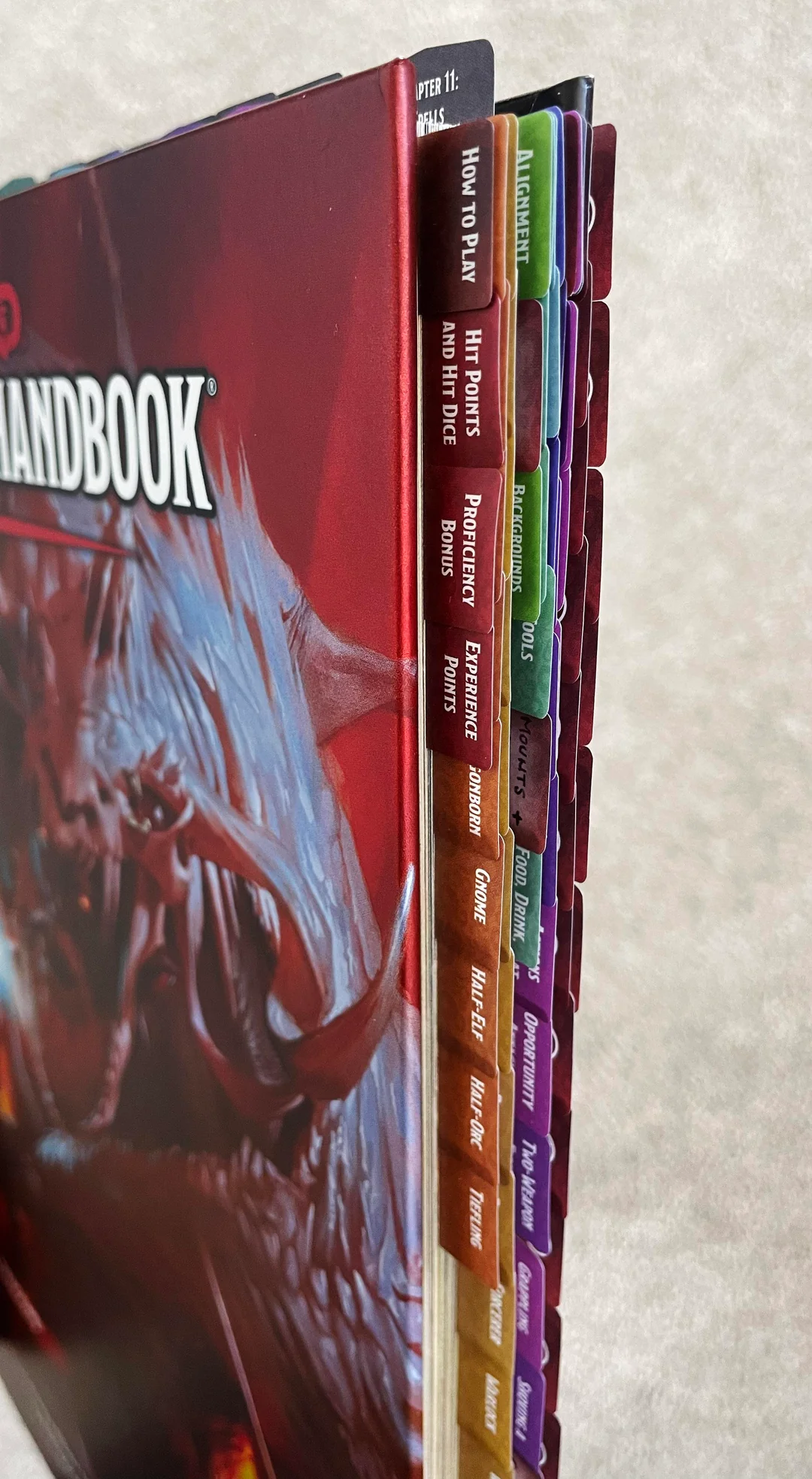 Marque Pages pour Manuel D&D 5ème édition - D&D Book Tabs (Anglais)