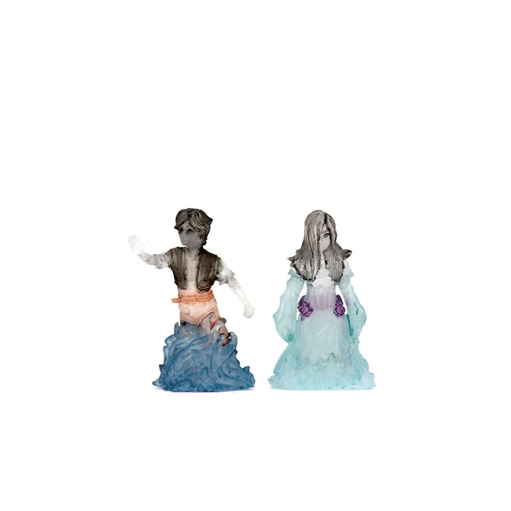 2 Figurines de Fantôme Garçon et Fille (Wardlings)
