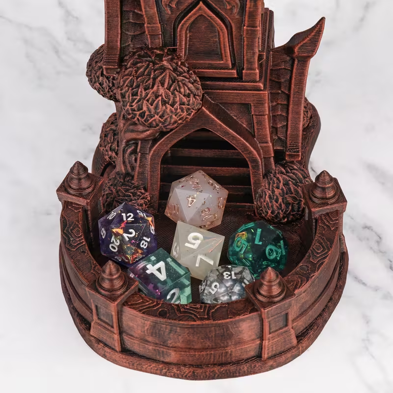 Tour à Dés Elderglen Twilight - Accessoire D&D Premium pour Maître du Jeu