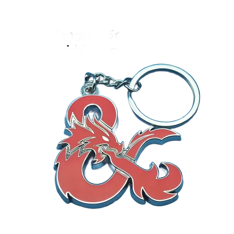 Porte-Clés D&D Logo - Accessoire Métal pour Fans de Dungeons & Dragons