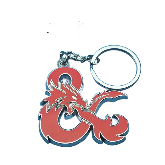Porte-Clés D&D Logo - Accessoire Métal pour Fans de Dungeons & Dragons