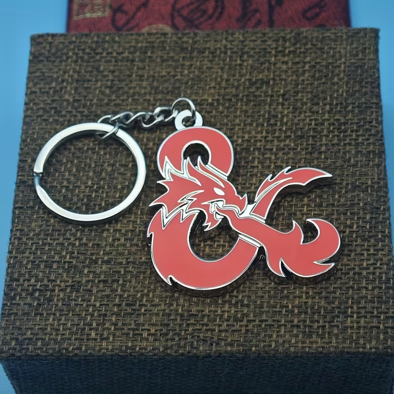 Porte-Clés D&D Logo - Accessoire Métal pour Fans de Dungeons & Dragons