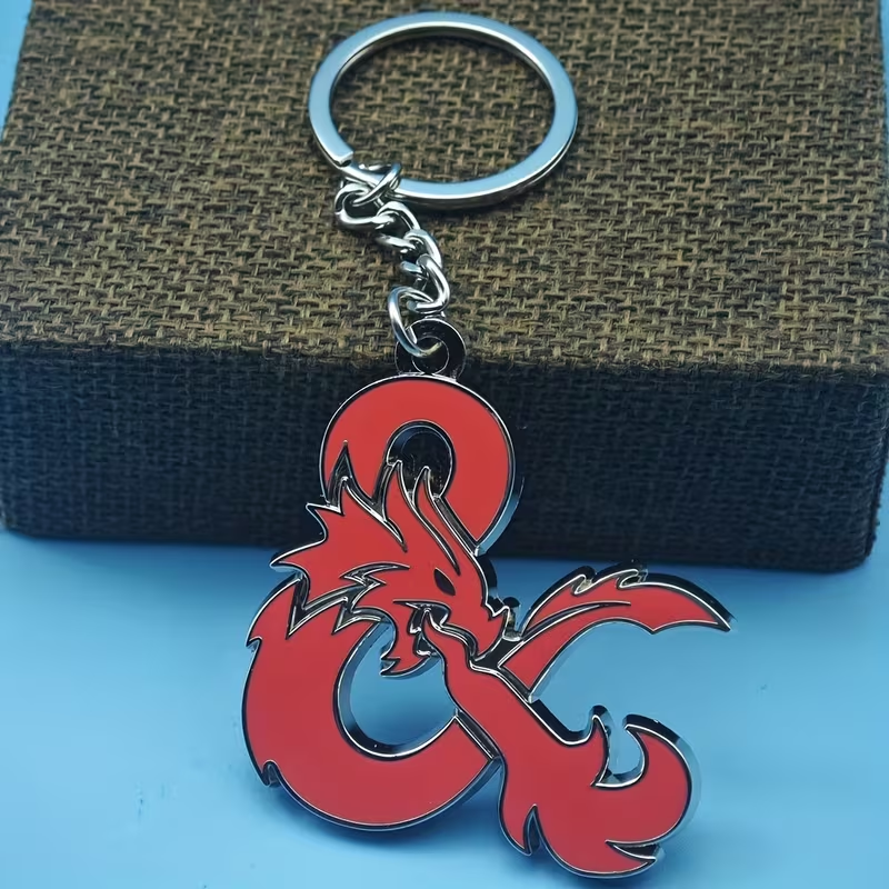 Porte-Clés D&D Logo - Accessoire Métal pour Fans de Dungeons & Dragons