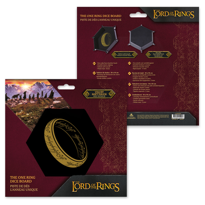 Piste de Dés L’Anneau Unique - Cuir et Velours (19x19cm)