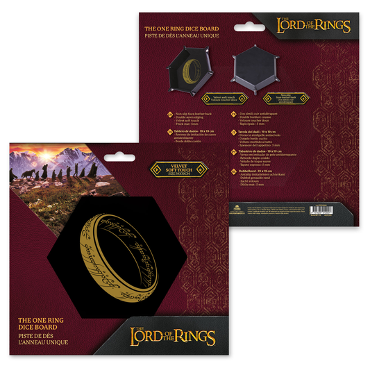 Piste de Dés L’Anneau Unique - Cuir et Velours (19x19cm)