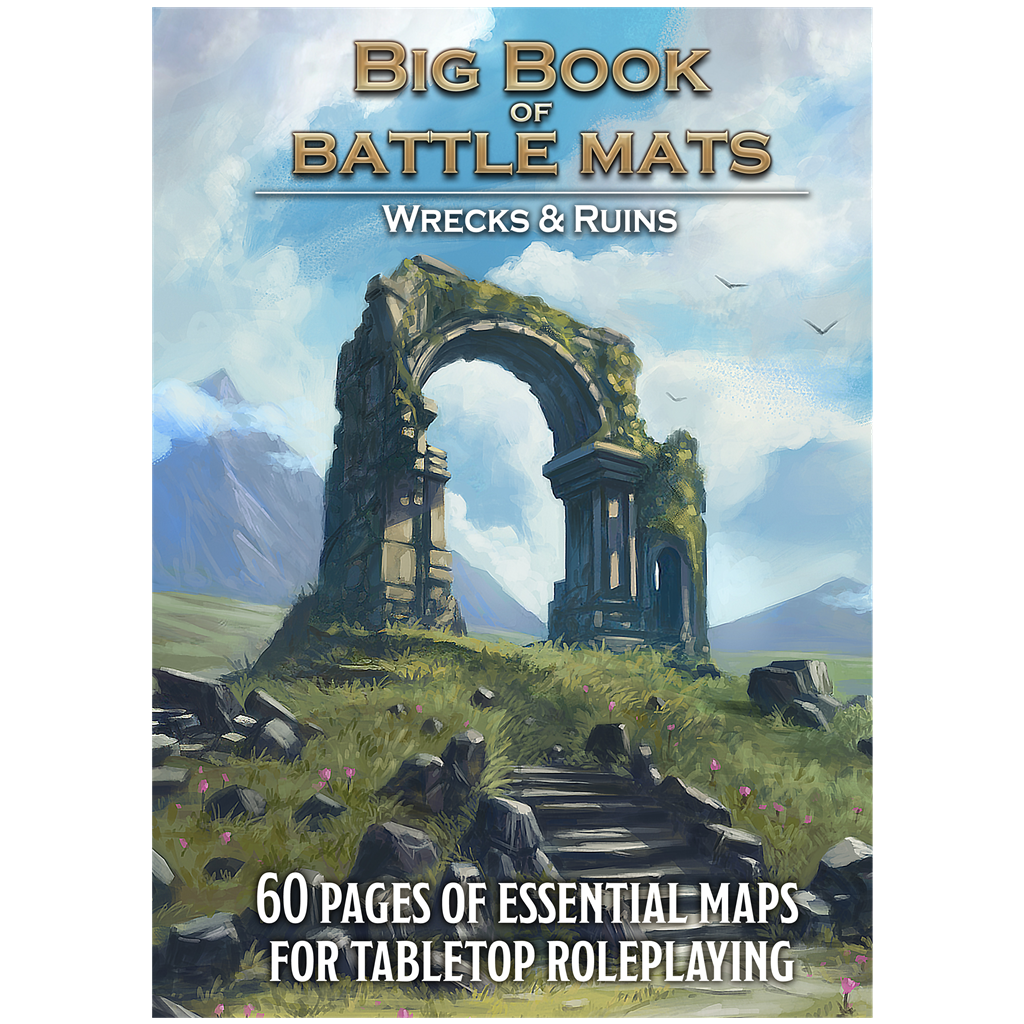 Big Book of Battle Mats : Wilds, Wrecks & Ruins - Le Donjon de la Guilde
