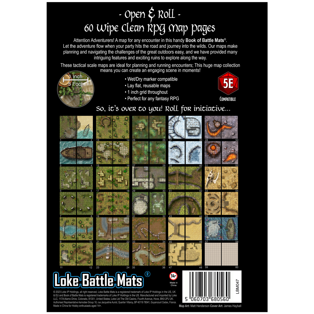 Big Book of Battle Mats : Wilds, Wrecks & Ruins - Le Donjon de la Guilde