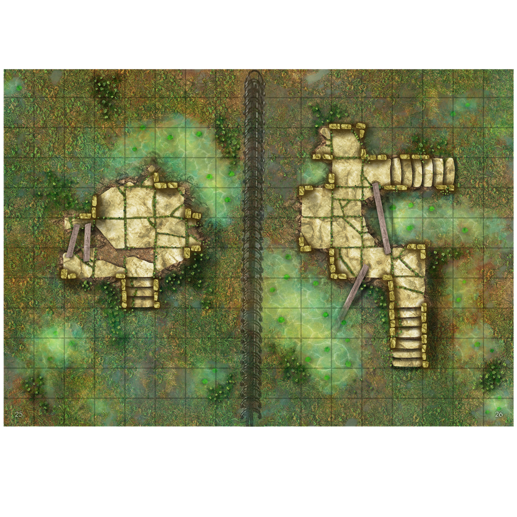 Big Book of Battle Mats : Wilds, Wrecks & Ruins - Le Donjon de la Guilde