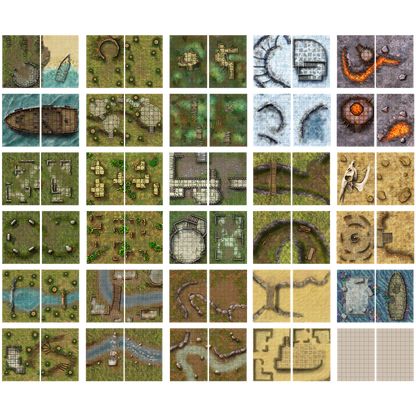 Big Book of Battle Mats : Wilds, Wrecks & Ruins