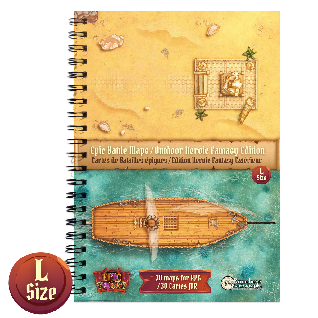 Livre Plateau de Jeu : Heroic Fantasy Edition (A4) - Le Donjon de la Guilde