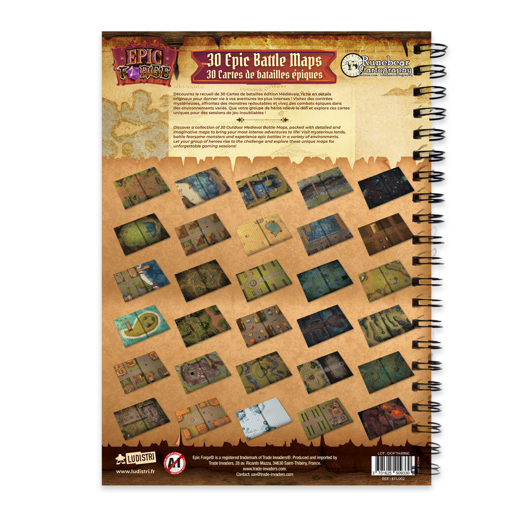 Livre Plateau de Jeu : Heroic Fantasy Edition (A3) - Le Donjon de la Guilde
