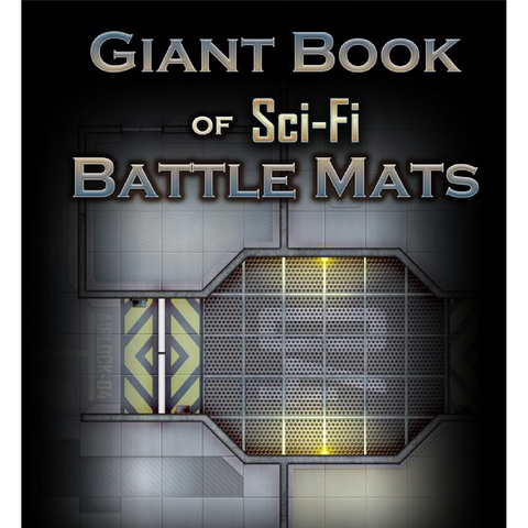 Livre de plateau de jeu géant pour bataille sci-fi, avec cartes et grilles en métal, idéal pour jeux de rôle et stratégie, format A3.