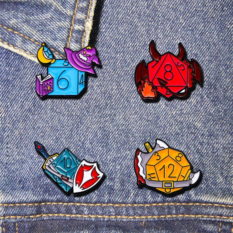 Pin's dés d6 - Magicien 