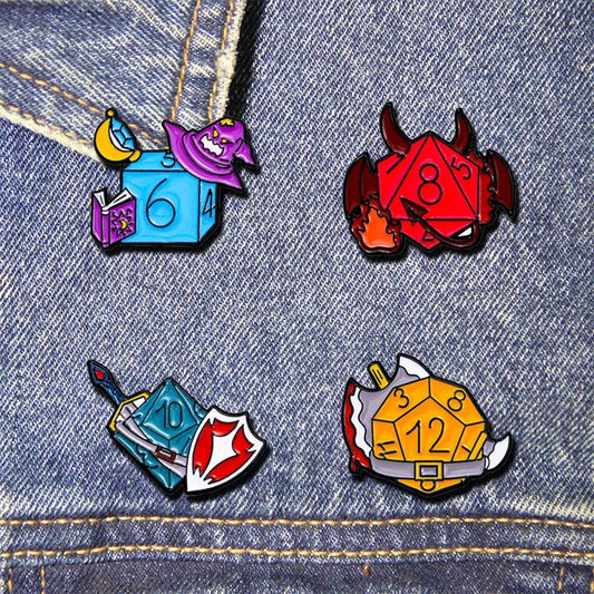 Pin's dés d6 - Magicien 