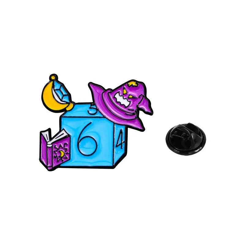 Pin's dés d6 - Magicien 