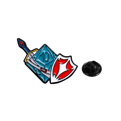Pin's dés d6 - Magicien 