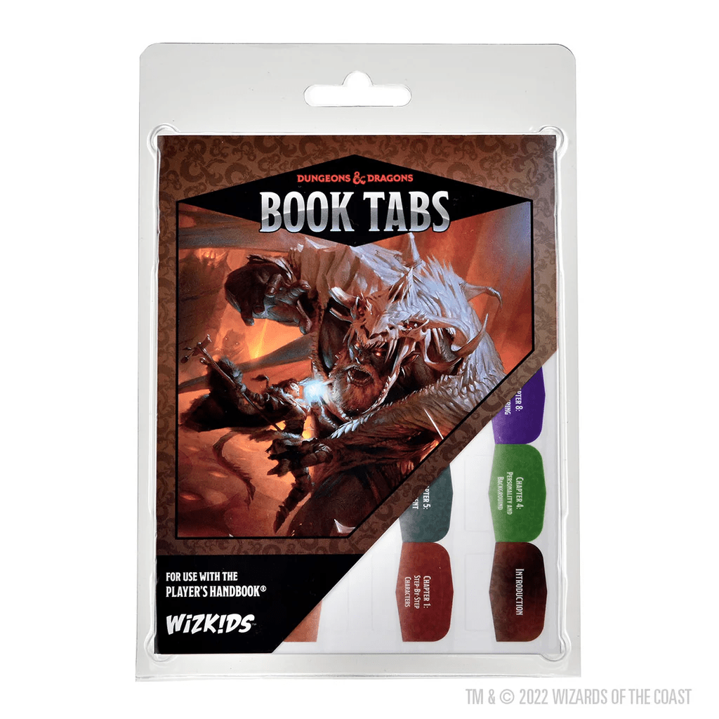 Marque Pages pour Manuel D&D 5ème édition - D&D Book Tabs (Anglais) - Le Donjon de la Guilde