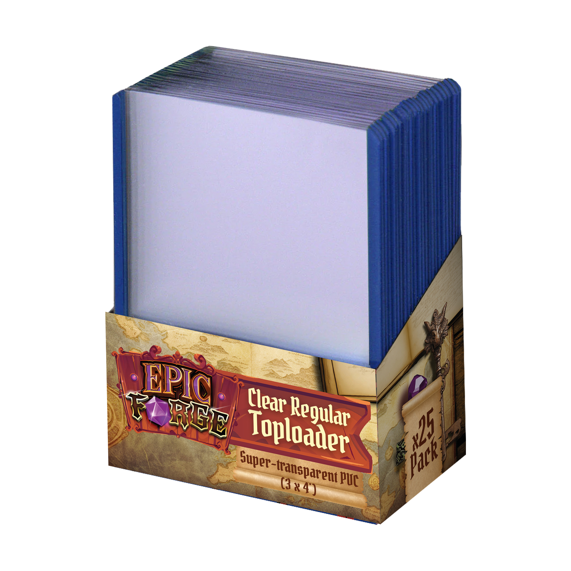 Toploader (3 x 4') - Clear Regular (25 pièces)