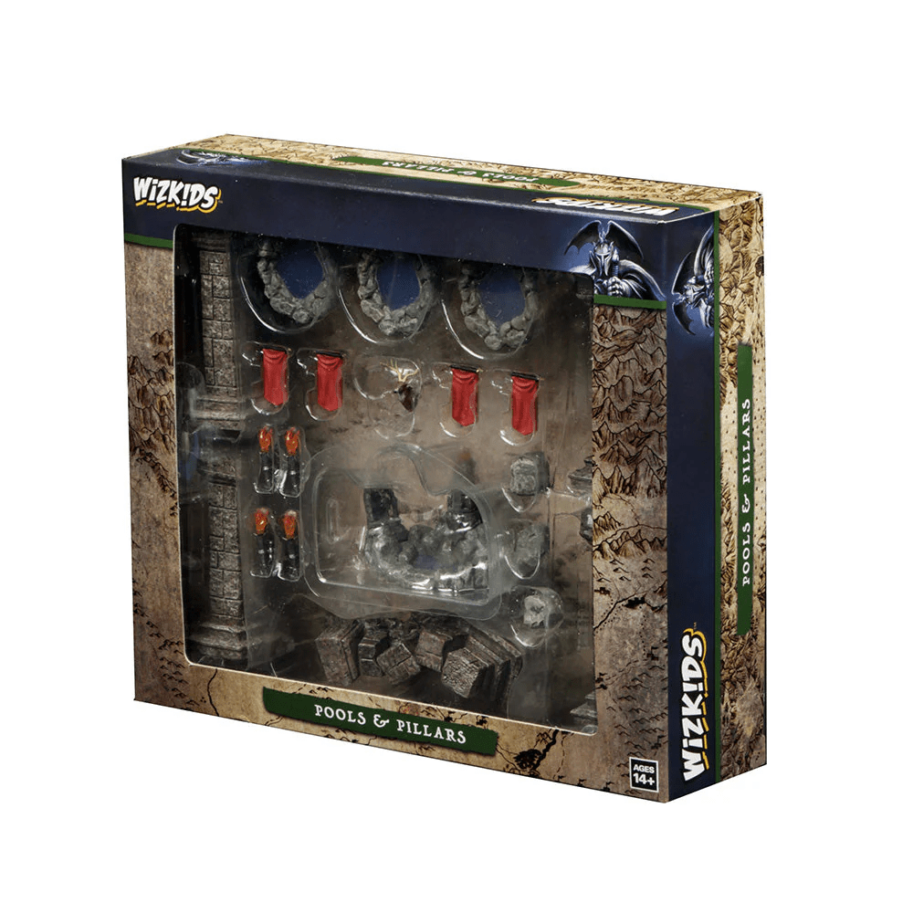 WizKids Miniatures : Terrain Fantastique : Bassins Peints (Fantasy Terrain: Painted Pools) - Le Donjon de la Guilde